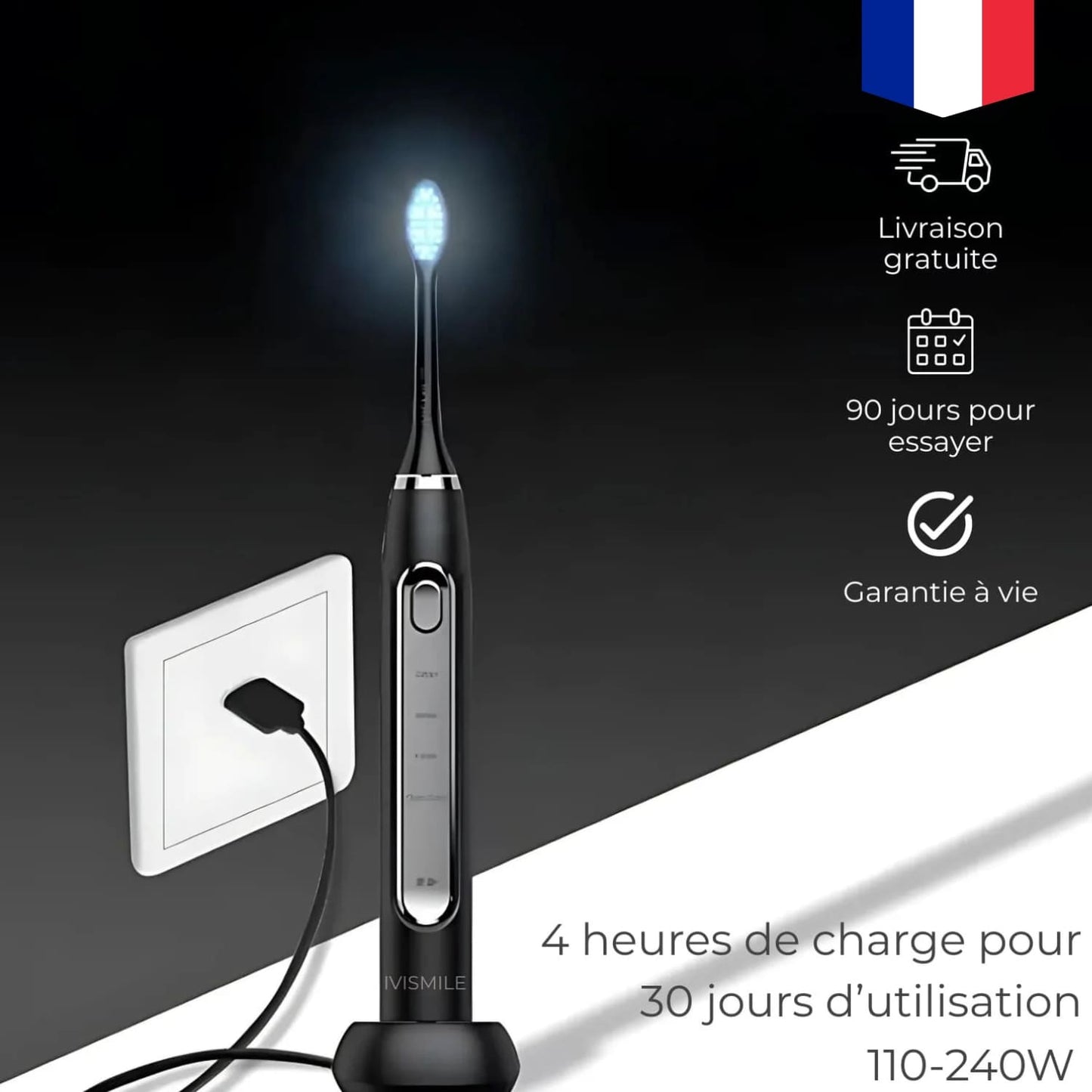 IVISMILE – Brosse à dents LED